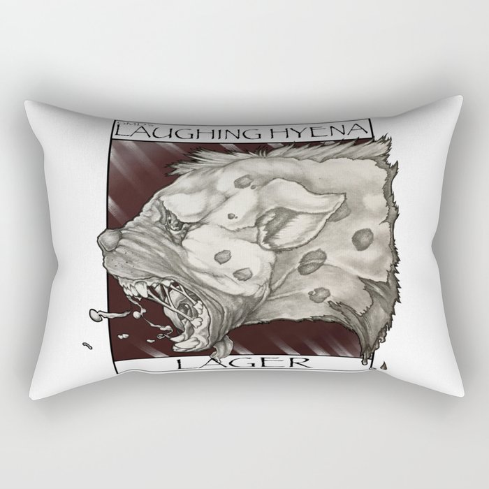 GMDs Laughing Hyena Lager Rectangular Pillow