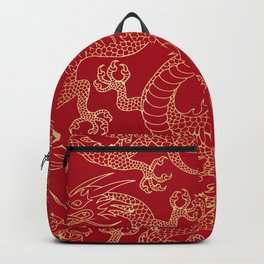 Lucky Golden Dragon Backpack