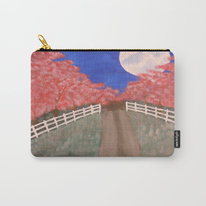 Cherry Blossom Pathway Carry-All Pouch