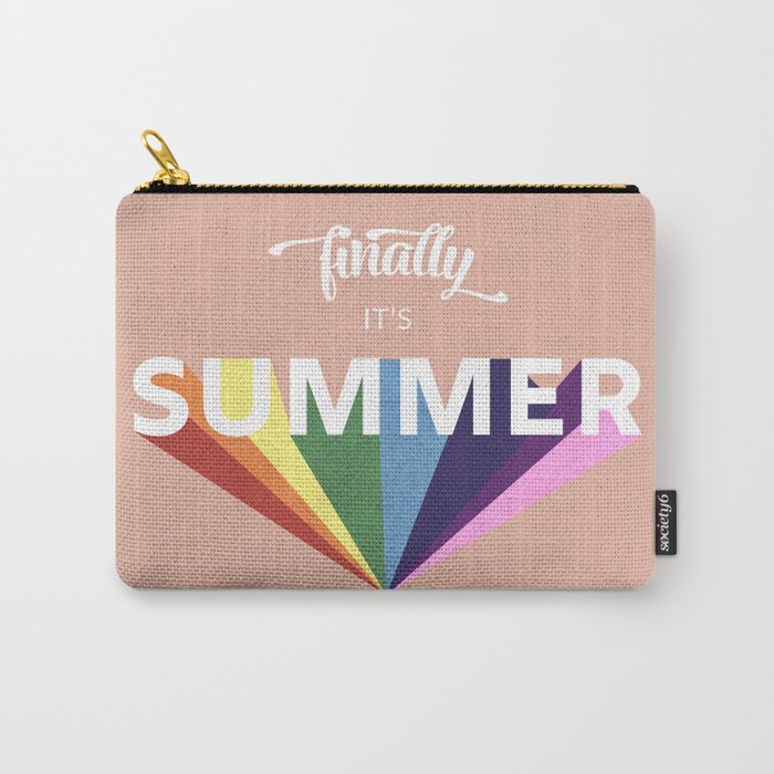 Finally it’s Summer- retro typography Carry-All Pouch