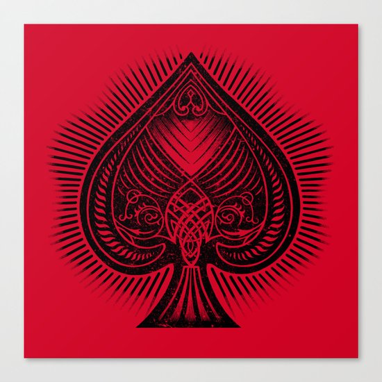 Lucky Spade Canvas Print