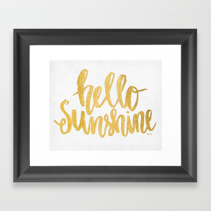 Hello Sunshine by Misty Diller Framed Art Print