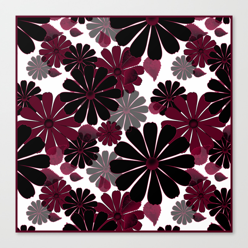 Abstract Floral Pattern 5 Canvas Print By Marinaklykva Society6