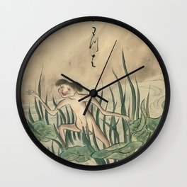 Kappa 河童 Japanese Yokai  Wall Clock