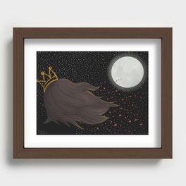 The Queen and the Moon Recessed Framed Print