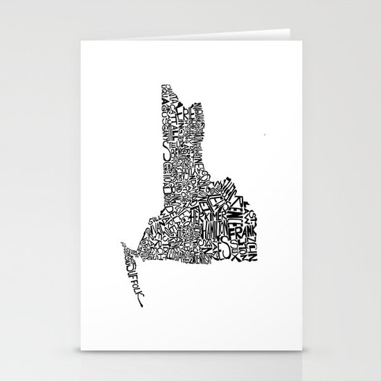 Typographic New York Stationery Cards