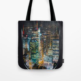 New York City Skyline Night Tote Bag