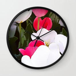 Beautiful Tulips / GFTFlower101 Wall Clock