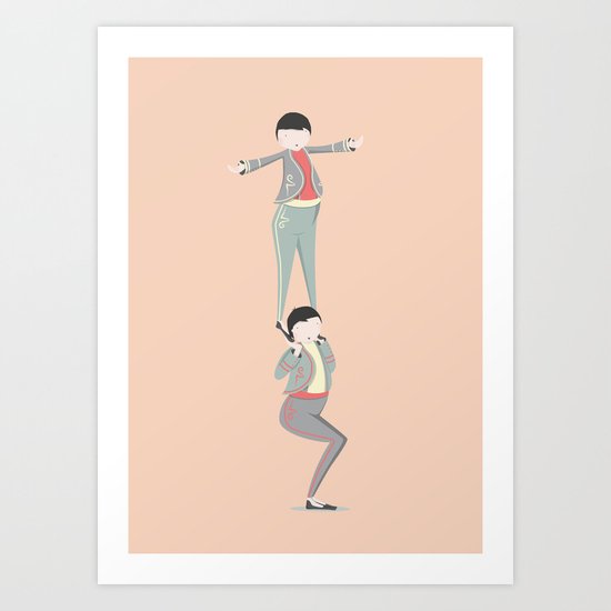 Elvin and Elroy Art Print
