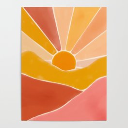 Wonderful Sunset Boho Poster