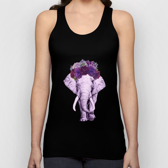 flower crowned elaphant Unisex Tank Top