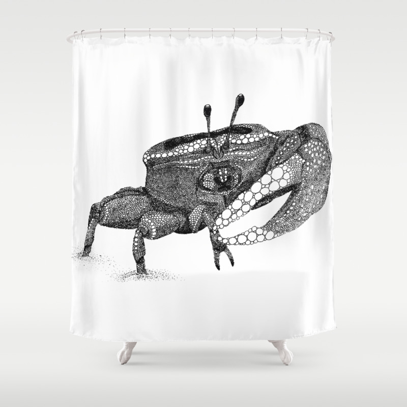 The Fiddler Crab Shower Curtain By Naturalink Society6
