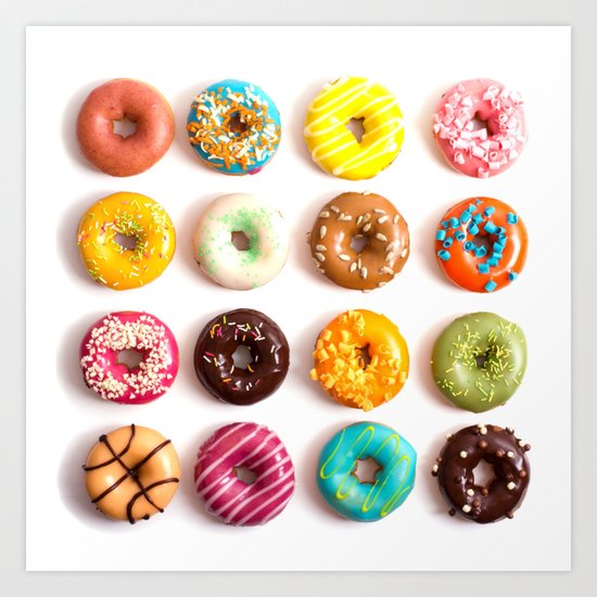 Donuts Art Print