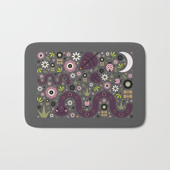 Snakes in the Grass Bath Mat