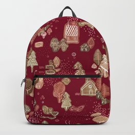 Hansel and Gretel Fairy Tale Gingerbread Pattern Backpack