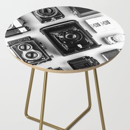 Vintage Camera Collection Side Table