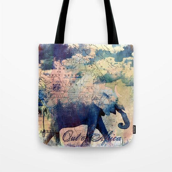 Elephants Journey Tote Bag
