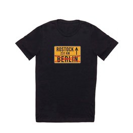 Rostock Berlin Deutschland German Sign T Shirt