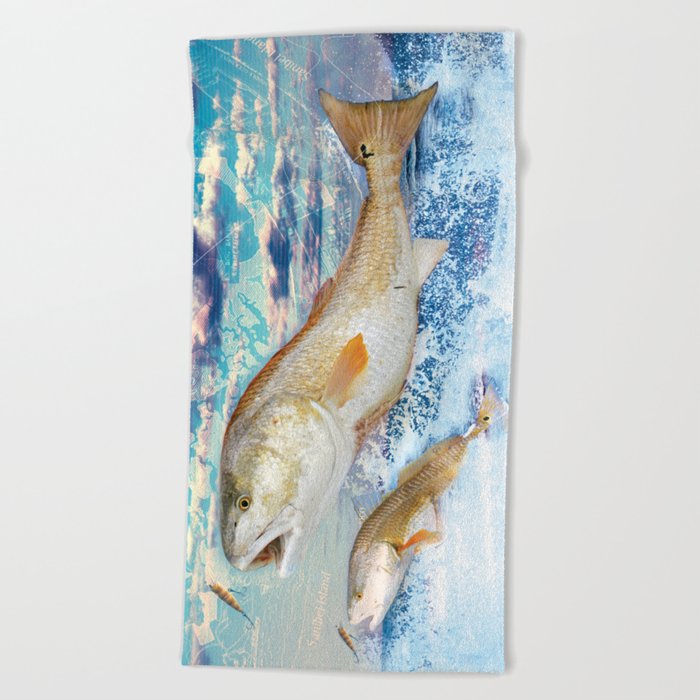 fish beach towel