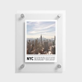 New York City Minimalism | Manhattan Skyline Floating Acrylic Print