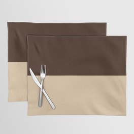 Dark Brown and Burly Wood Placemat