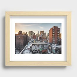 New York City Sunset Views | Travel Photography in NYC Recessed Framed Print