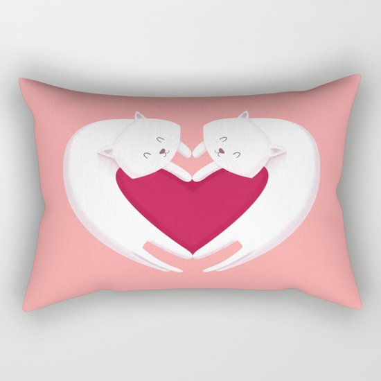 Love Cats Rectangular Pillow