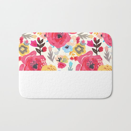 Summer Flora Bath Mat