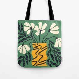Droopy 80s Flower Vase (green) Tote Bag
