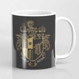 Weekend Warriors Heraldry Gold Coffee Mug
