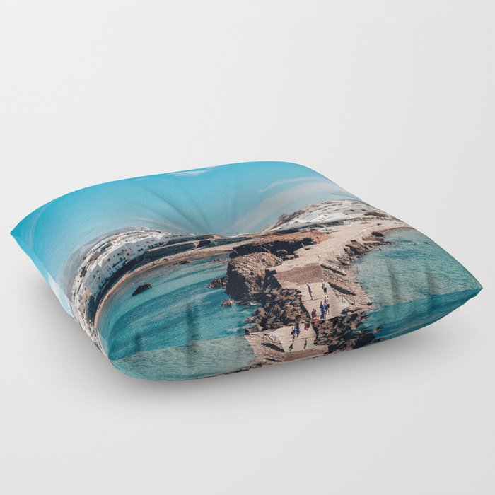 Leads to You | Naxos, Greece Floor Pillow
