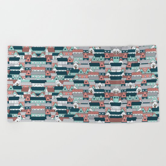 A lot of Houses Beach Towel