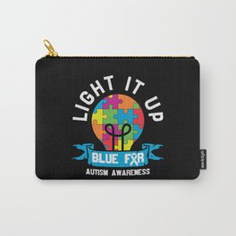 Light It Up Blue For Autism Awareness Carry-All Pouch