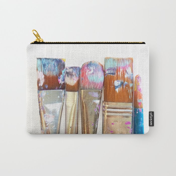 Five Paintbrushes Minimalist Photography Carry-All Pouch