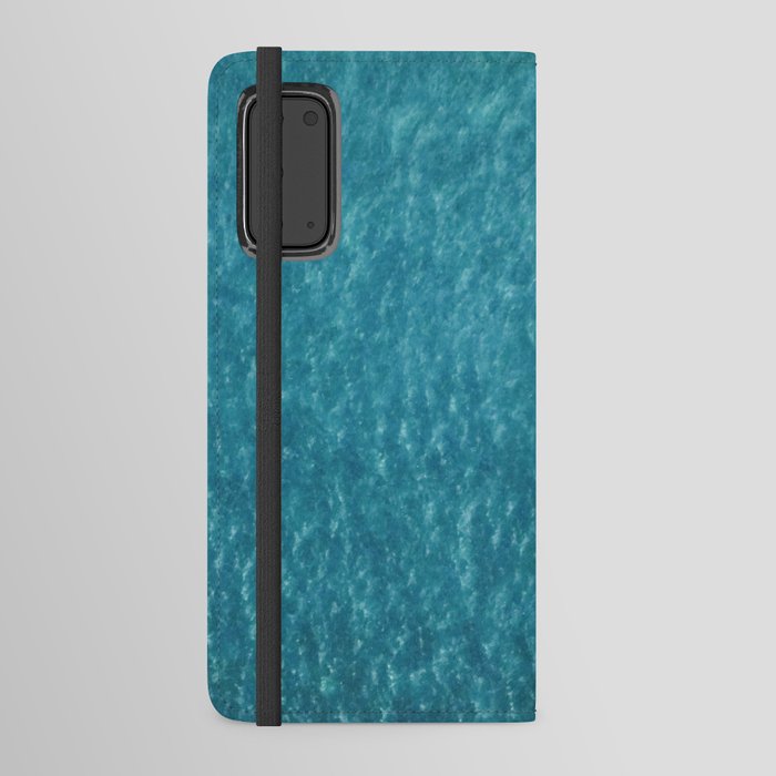 abstract blue ,water waves Android Wallet Case
