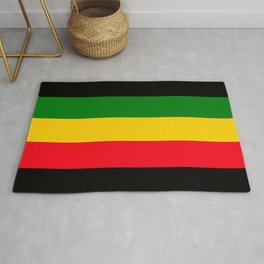 Rastafarian Colors Area & Throw Rug