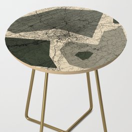 Knoxville, USA - retro city map Side Table