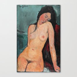 Amedeo Modigliani - Female Nude Canvas Print
