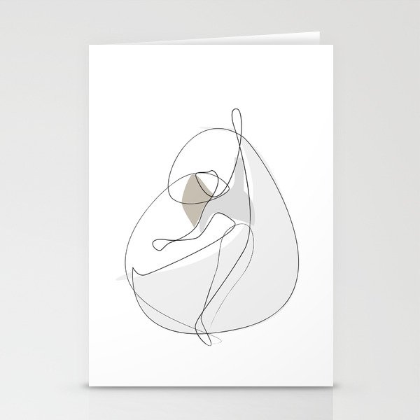 Abstract Outline Illustration Black And White Figure
