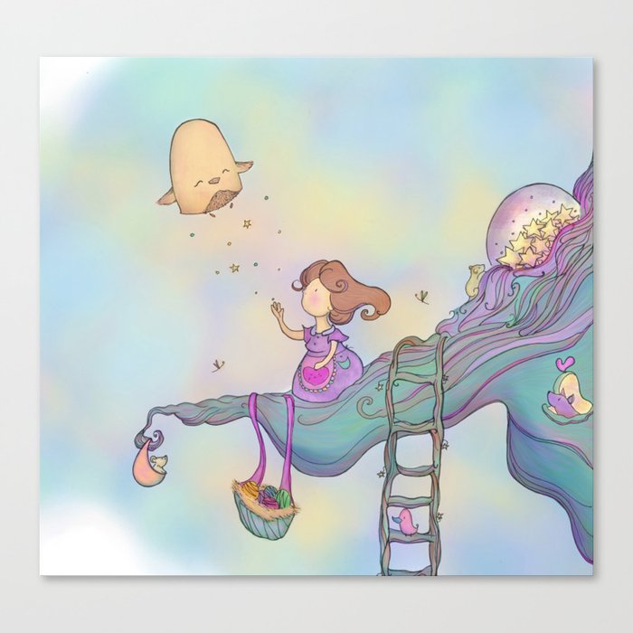 Up on the treetop Canvas Print