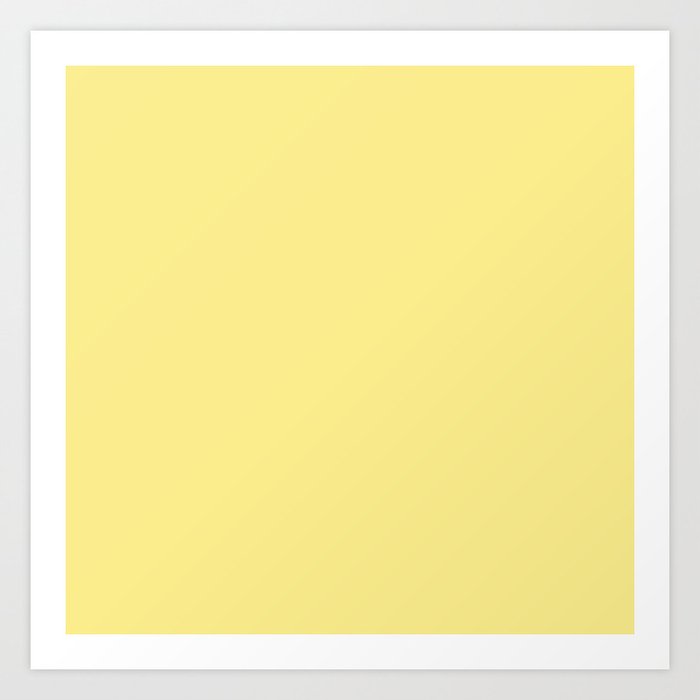 Daffodil Yellow - Solid Color Collection Art Print