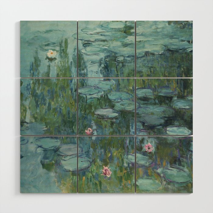 Claude Monet - Water Lilies Wood Wall Art