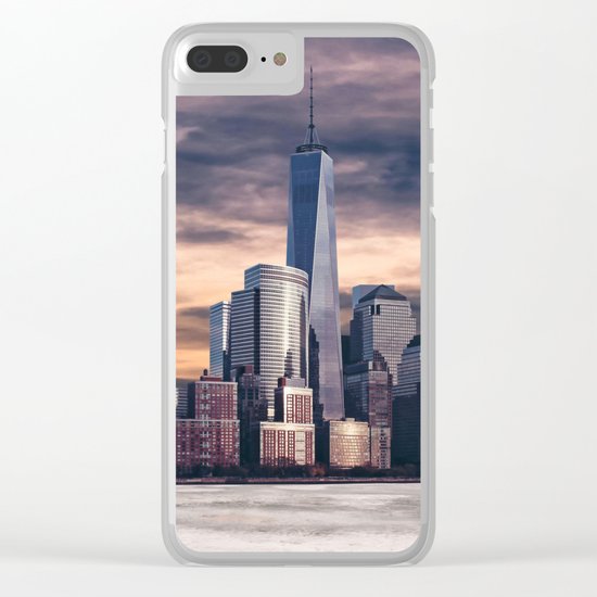 Dramatic City Skyline - NYC Clear iPhone Case