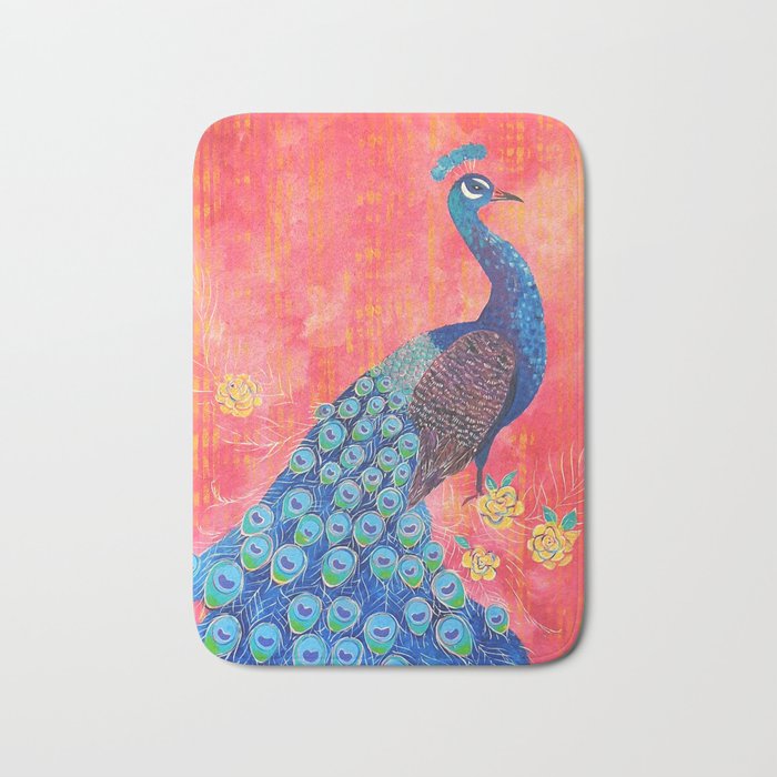 Peacock - Colour Me Happier Bath Mat