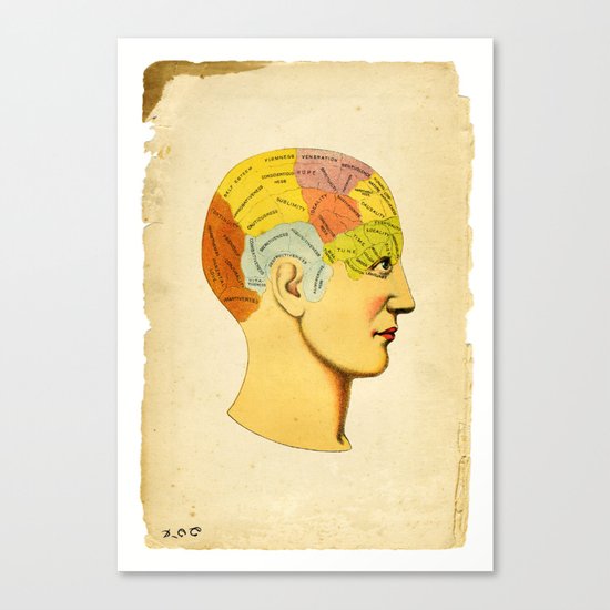 Phrenology Knowledge Within Canvas Print