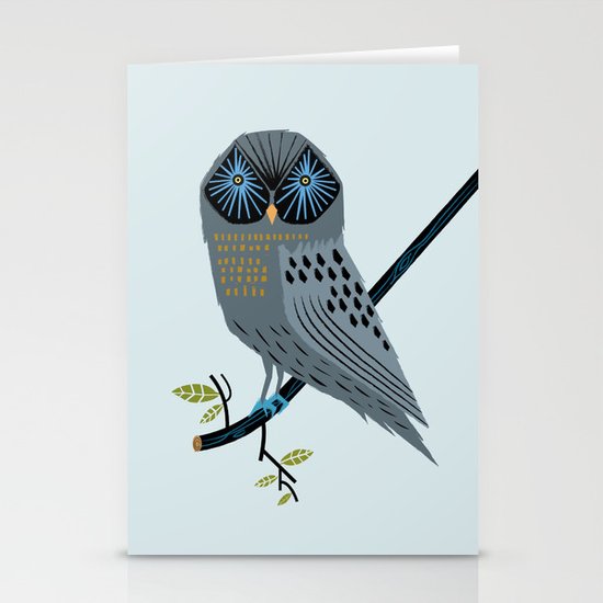 The Perching Owl Stationery Cards