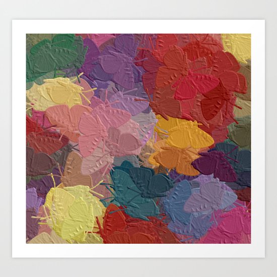Butterflies are free Art Print
