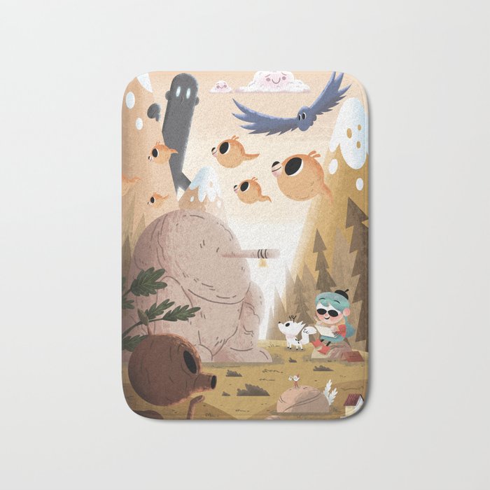 There's A Great Big World Out There! Bath Mat