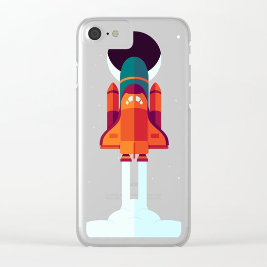 Into Spaaaace Clear iPhone Case