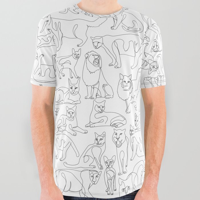 All Cats All Over Graphic Tee